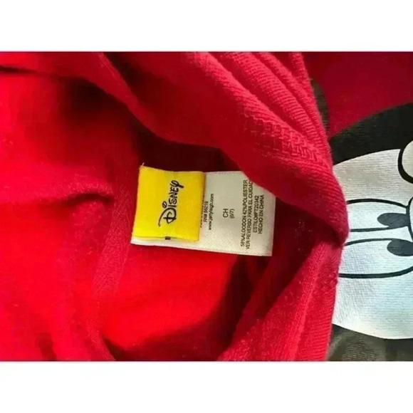 Disney Mickey Mouse Face Cover Youth Hoodie with Sleeve Print - Picture 6 of 6